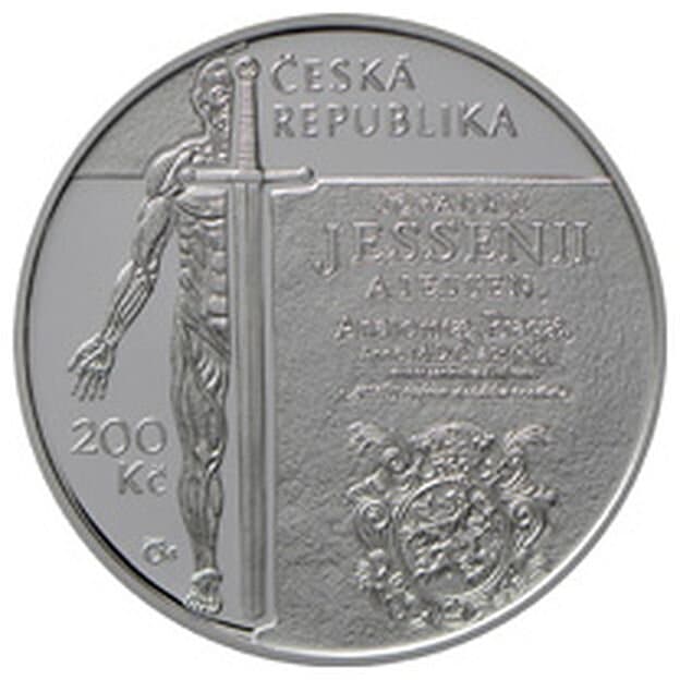 450. výročí narození Jana Jessenia - rubová strana