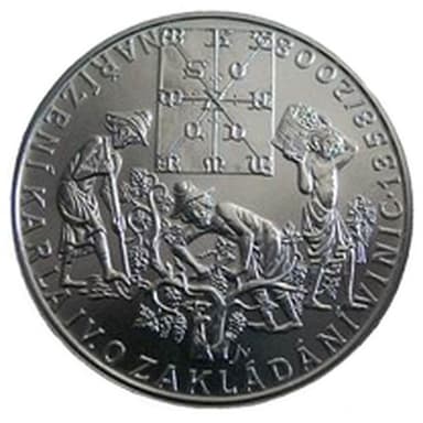 200 Kč - 650. výročí vydání nařízení Karla IV. o zakládání vinic