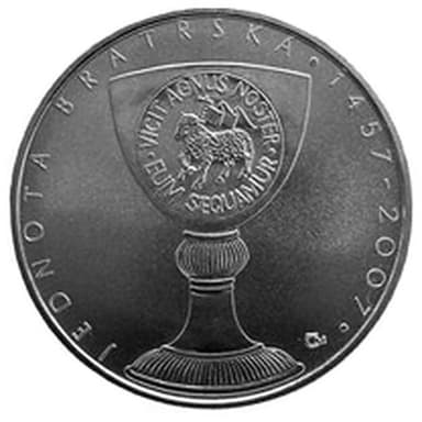 200 Kč - 550. výročí založení Jednoty bratrské