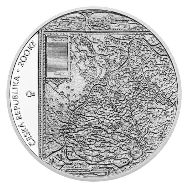 400. výročí vydání Komenského mapy Moravy - rubová strana