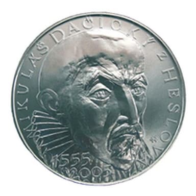 200 Kč - 450. výročí narození Mikuláše Dačického z Heslova