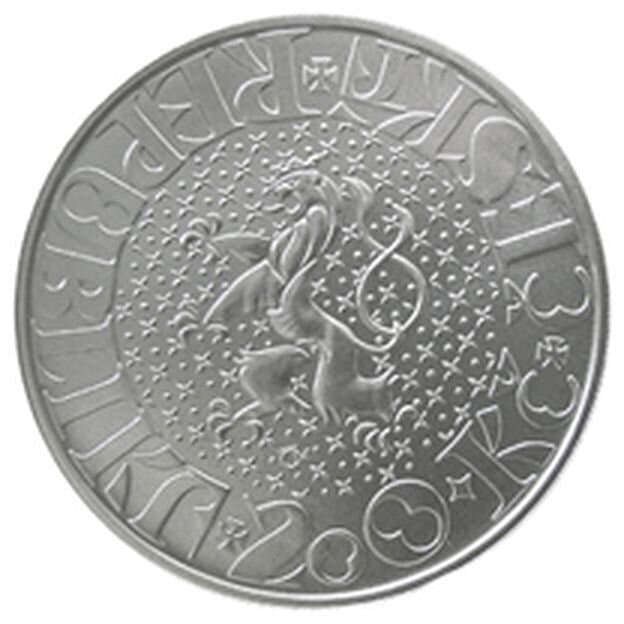 700. výročí - sňatek Jana Lucemburského s Eliškou Přemyslovnou - rubová strana